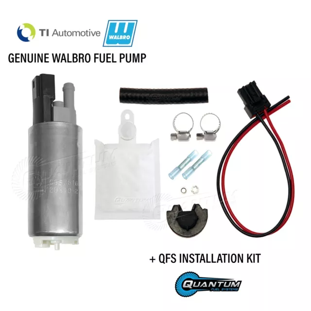 GENUINE WALBRO/TI GSS351G3 350LPH High Performance Fuel Pump + QFS Install Kit