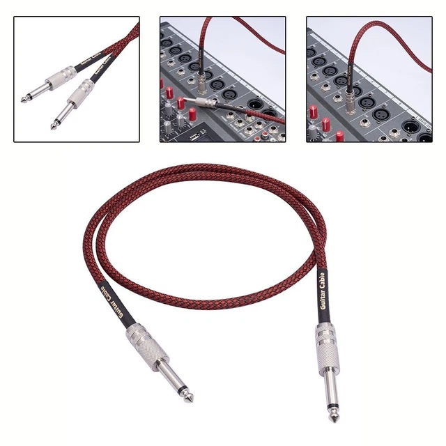 Studio Grade Braided Tweed Fabric Jacket Guitar Cable E-Shirt