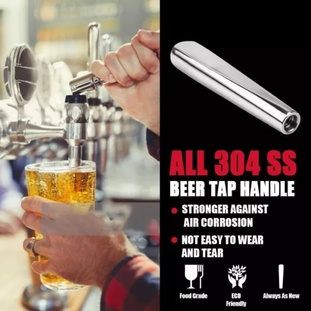 Smooth and Shiny Stainless Steel For Beer Tap Handle Adds a Touch of Class 2