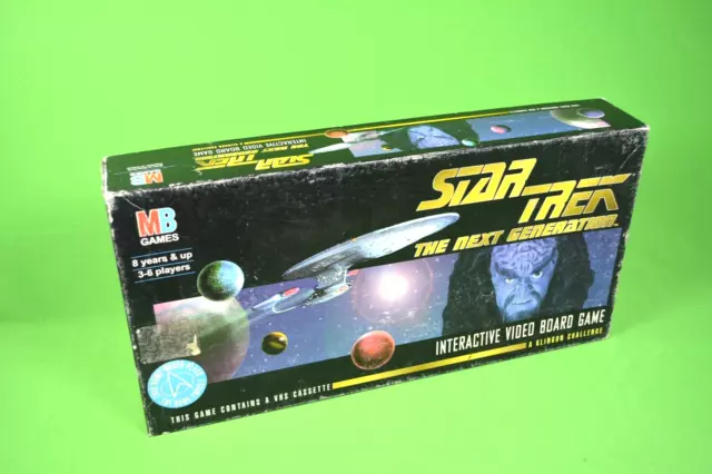 Star Trek The Next Generation Interactive Video Board Game1994 VHS MB Games  88B