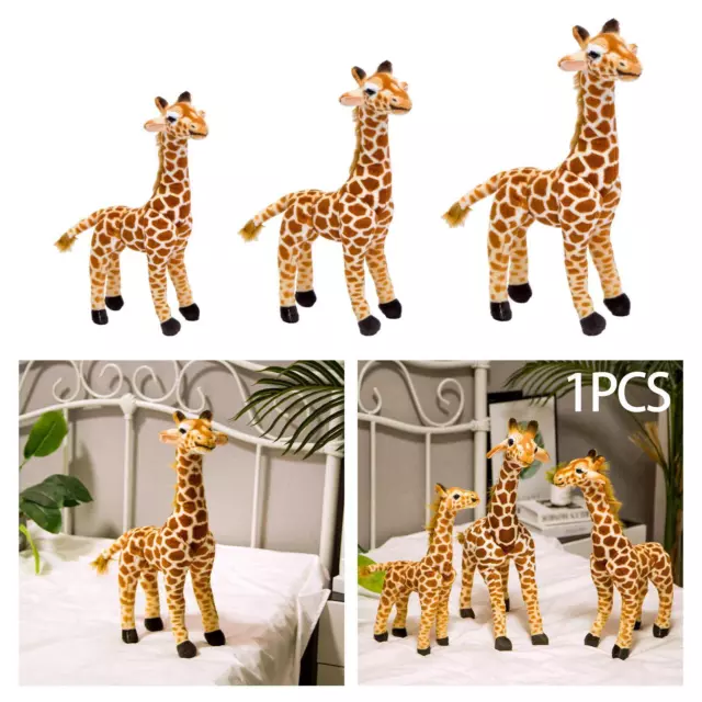 Plush Giraffe Toy Adults Gifts Pet Companions Cuddly Cushion Throw Pillow Deer