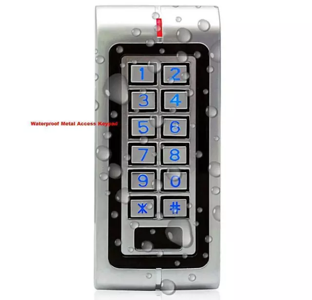 Waterproof RFID Card Standalone Door Access Control Keypad+ Wiegand 26+Backlight