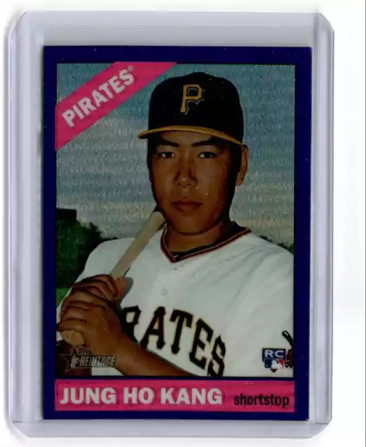 2015 Topps Heritage Chrome Purple Refractor Jung Ho Kang Pirates #714