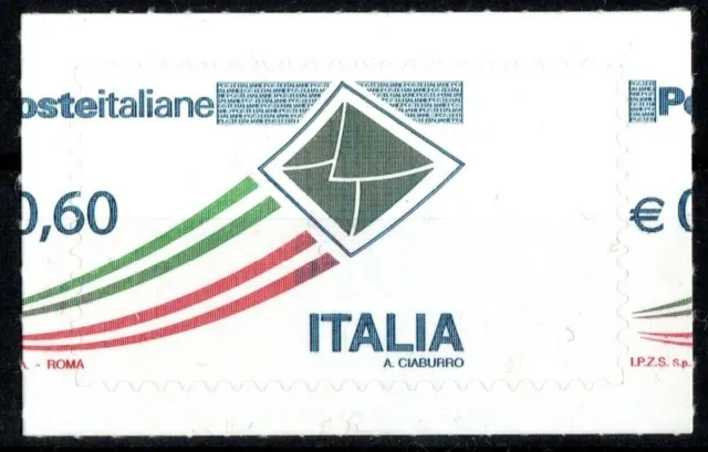 2009 Italia Repubblica Varieta' Poste Italiane (Dentellatura Spostata)