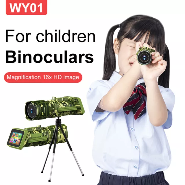 Outdoor Camera HD 1280x720 Monocular Telescope 2.0-inch Screen for Kids Children