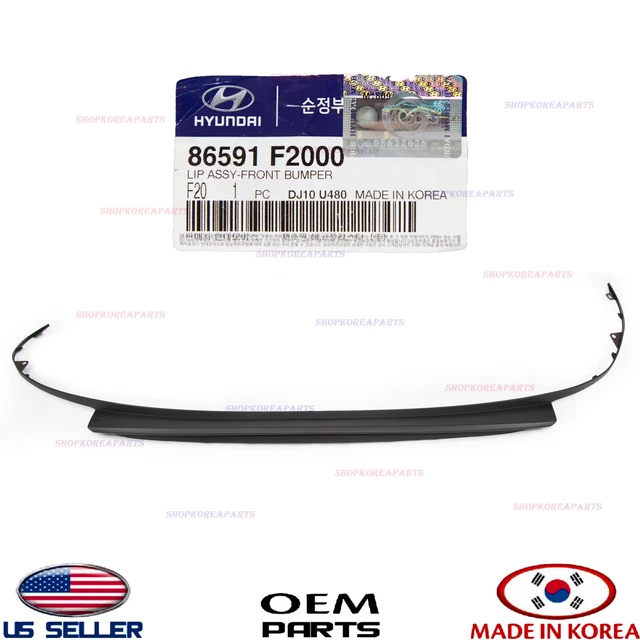 Genuine Kia OEM Front Bumper Lip Spoiler For 2014-2015 Optima - Part # 865912T500, Textured Black