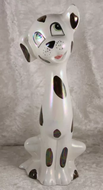 Dalmatian ornament 8" tall ceramic long neck pedigree dog