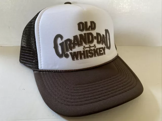 Vintage Old Grand-dad Hat Whiskey Trucker Hat snapback Brown Summer Party Cap