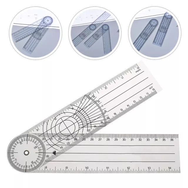 Goniometer Quick Angle Protractor Goniometer 360 Degree Plastic Angle Ruler