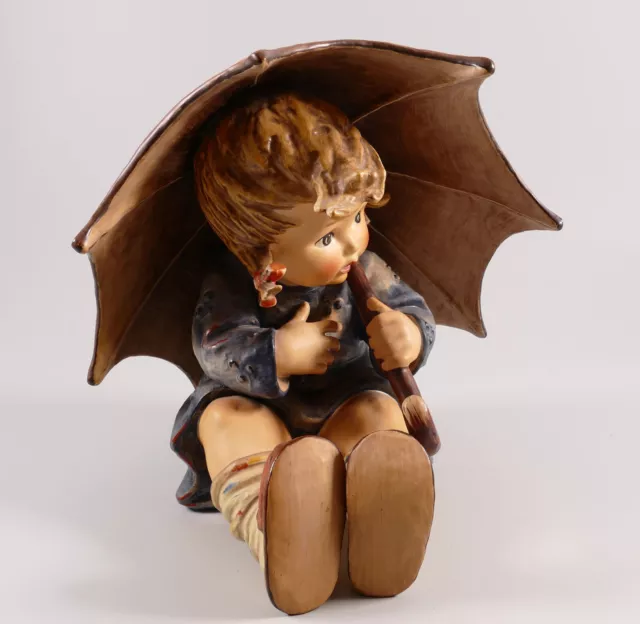 Hummelfigur Goebel Hum 152 II/B Geborgen Mädchen Großfigur 19cm Umbrella Girl