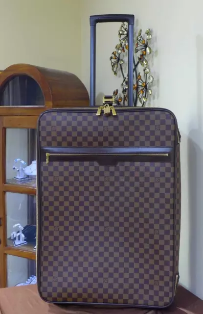 Louis Vuitton Suitcase Vintage Soft Sided Zipper Round Side Handle 25 X20  X9.5”