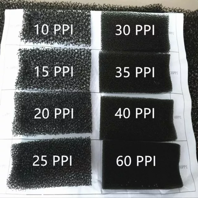 10Pcs Air Filter Foam Sheet-Black Anti-Dust  15 PPI  ,Thick  10mm