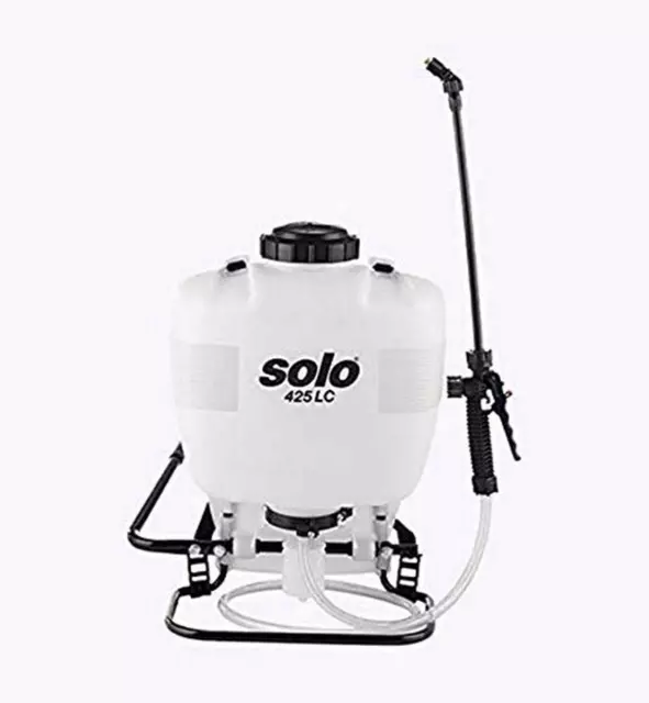SOLO Manual Piston Backpack Sprayer, White Black (SU425LC)
