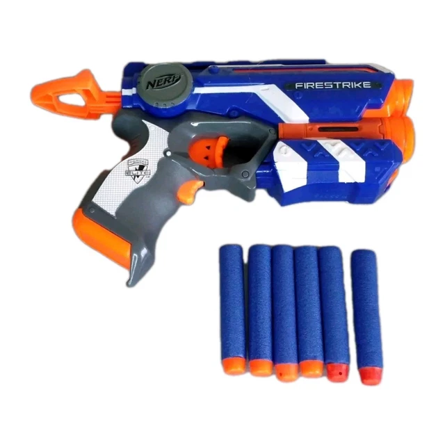 Nerf Elite Firestrike – Pistolet Laser à Fléchettes, Jeu De Tir Avec Viseur Rouge, 3 Fléchettes