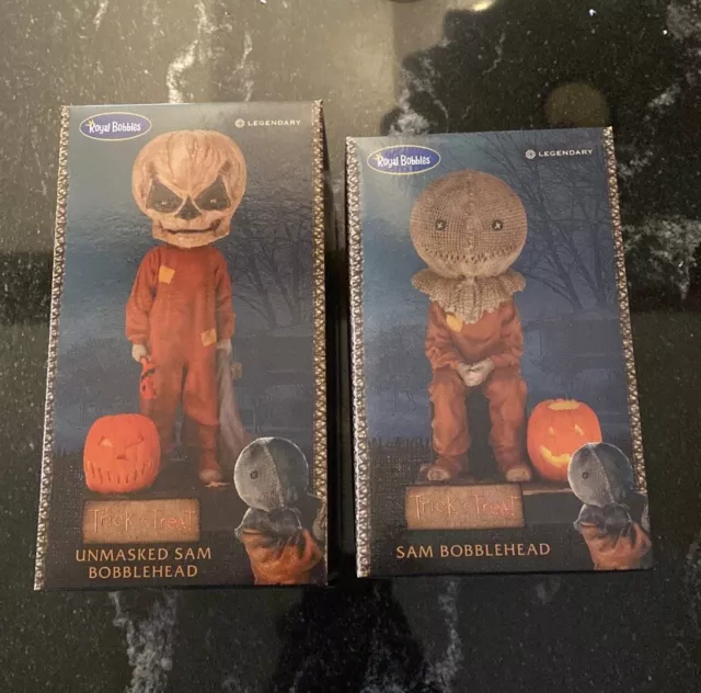 Sam Royal Bobbles 2X - Masked and Unmasked Bobbleheads
