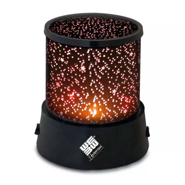 Lampara de Estrellas 3D Decorativa y Relajante 3 Luces LED Azul. Rojo y Verde