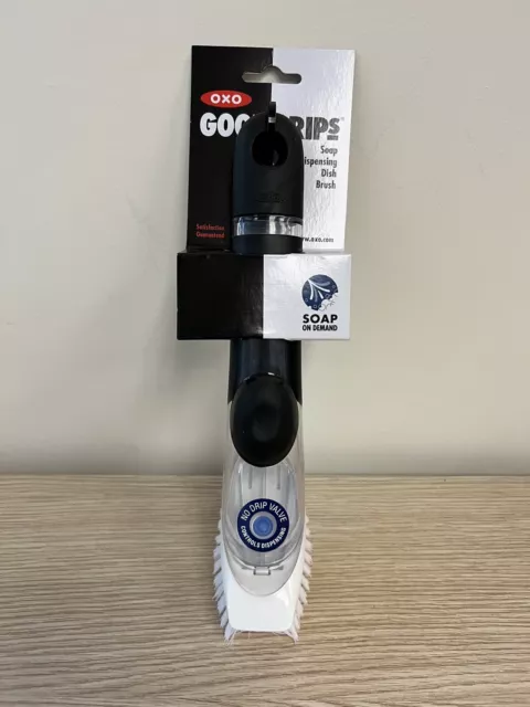 OXO Good Grips Soap Dispensing Dish Brush, NWT, Soft Works, Soap On Demand,  New