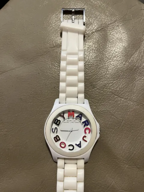 Marc by Marc Jacobs watch white silicone strap 3