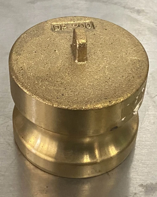 brass camlock DUST PLUG, 2"