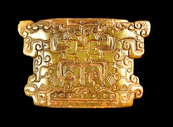 Chinese Eastern Zhou Jade Scabbard Chape Chinese Eastern Zhou Jade Scabbard Chape