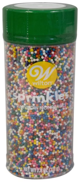 Wilton Nonpareil Sprinkles 7.8oz-Rainbow