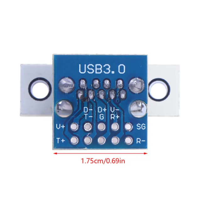 USB3.0 Male Female With Screw Fixing Hole USB With Pin Test Board Connector-$v