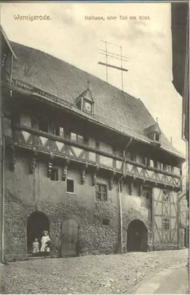 40281624 Wernigerode Harz Rathaus ungelaufen ca. 1910 Wernigerode