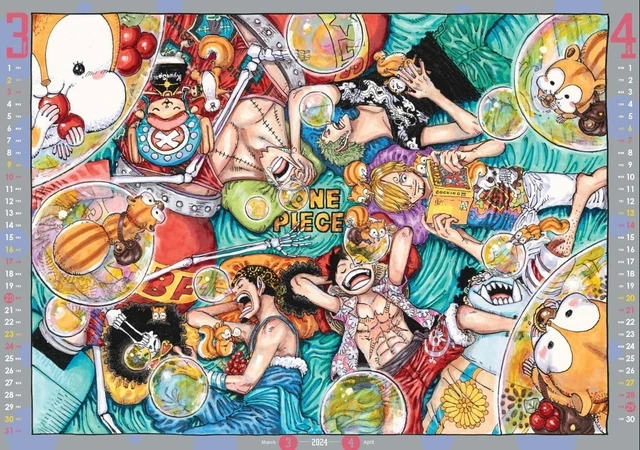 ONE PIECE 2024 Wall Comic Calendar Anime From JP Pre z11 $62.50 - PicClick