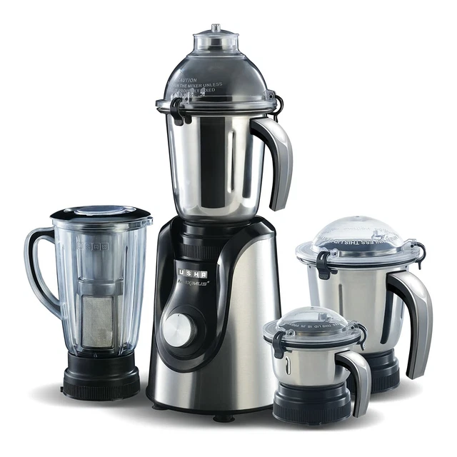 Usha Maximus Plus 800-Watt Cuivre Moteur Mixeur Broyeur Avec 3 Pots