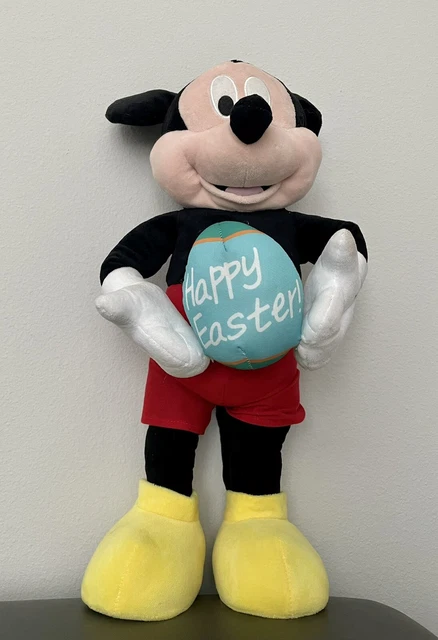 Disney Mickey Mouse with Easter Egg Standing Plush Doll Greeter