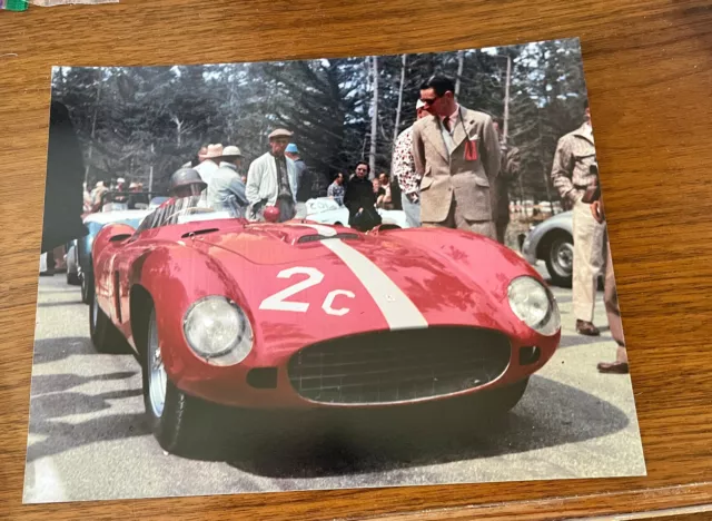 8x10 print / Phil Hill Ferrari at Pebble Beach Road Races, 1950s