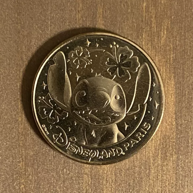MÉDAILLE MONNAIE DE Paris Disneyland Paris 2024 Euro Disney Medal Stitch Token EUR 6,50