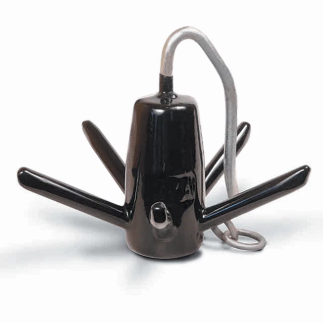 Richter Anchor 25 Lb.  Vinyl Coated - Black -For Boats Up To 32'