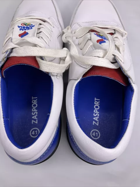 Zasport Team Russia Sneakers Shoes Olympics Leather Retro Men Sz 41 Very RARE 3