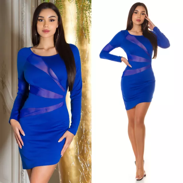 Abito Cerimonia Donna Vestito Elegante da Sera Corto Cocktail Vestitino Sexy M