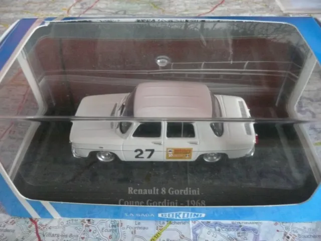 RENAULT 8 Gordini n°27 Coupe Gordini  1968 ATLAS Saga Gordini 1/43 en boite