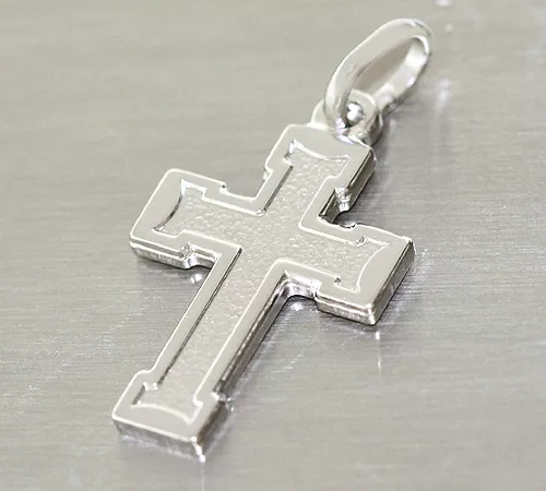 Kleines Kreuz Silber 925 massiv - Silberkreuz Anhänger - Kettenanhänger Kreuz