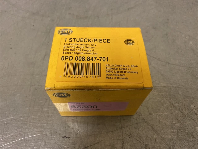 Sensore Angolo di Sterzata 3-polig Hella per VW Polo V (6R1/6C1)
