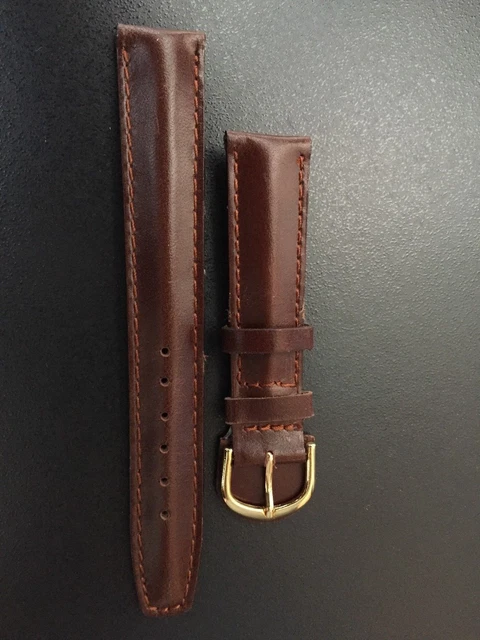 Correa De Reloj Piel Cocodrilo Coñac 20mm Hebilla Acero | Meses sin interés