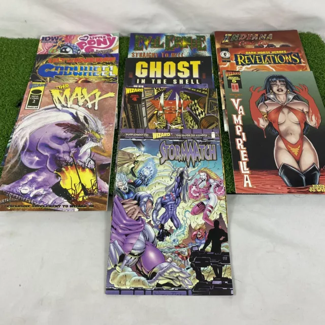 Lot of 10 Wizard Comicfest Chaos Malibu Dark Horse Comic Con Mini Comics Bundle