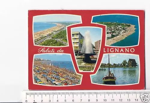 Cartolina Saluti Da Lignano Sabbiadoro Udine F6121