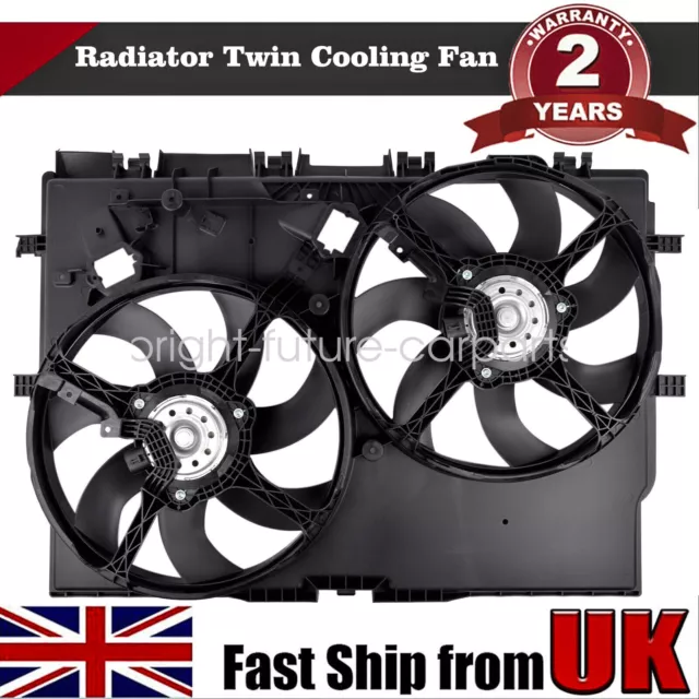 Radiator Twin Cooling Fan 1342689080 For Peugeot Boxer 2006-2018 2.0 2.2 2.3 3.0