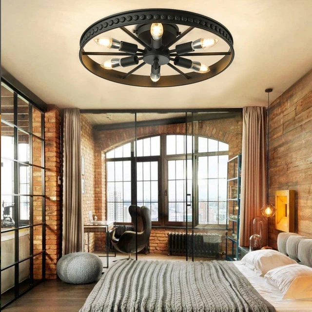 6-Light Chandelier Pendant Ceiling Light Fixture Lighting Hanging Lamp Kitchen