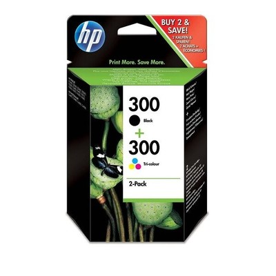 HP 300 Black & Tri-Colour combo Ink Cartridges CN637EE Original Dated Nov 2022