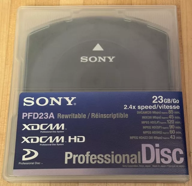 SONY PFD23A 23GB XDCAM/HD Professional Disc NEU!