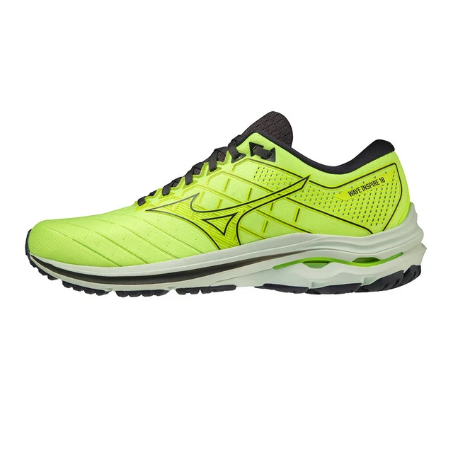 Mizuno Mens Wave Inspire 18 Running Shoes Trainers Sneakers Yellow Sports