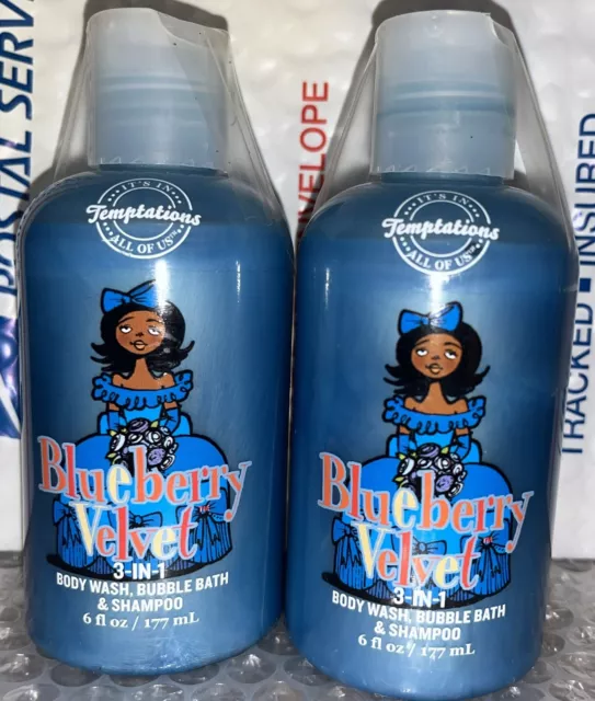 Bath & Body Works BLUEBERRY BLOWOUT Body 3 in 1 Wash Bubble Bath Shampoo 6 oz