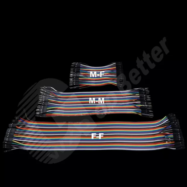40 pcs Dupont Jump Wire M-M/M-F/F-F 10/21/30cm Jumper Cable Lead Dupont Wire