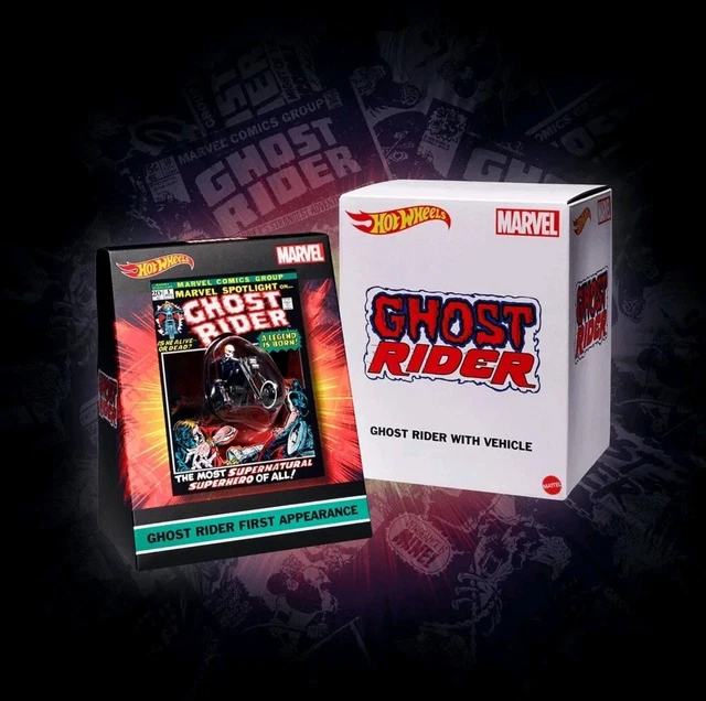 MATTEL HOT WHEELS Ghost Rider w/Motorcycle SDCC 2022 Marvel Creations