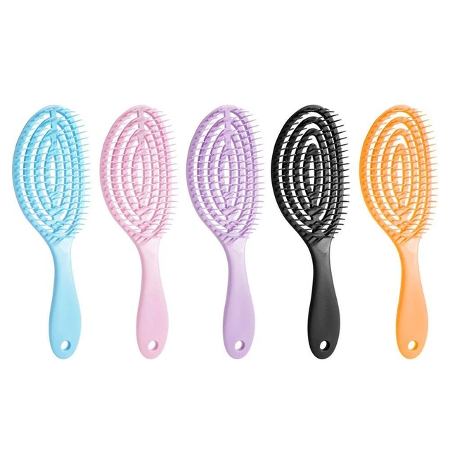 Elastic Massage Comb Tangled Hair Comb Detangling Hair Hollow Brush Out| A0J0